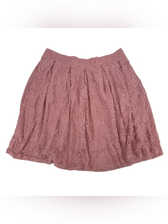 Dresses & Skirts - Floral Lace Pleated Dusty Rose Lined Mini Skirt Size 3XL Women’s